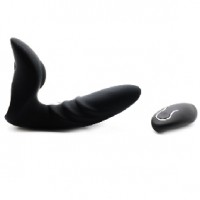 Prostate Massager 12 Function Remote Control Rechargeable Black Silicone  ( Type II ) (LAST ONES AVAILABLE!)